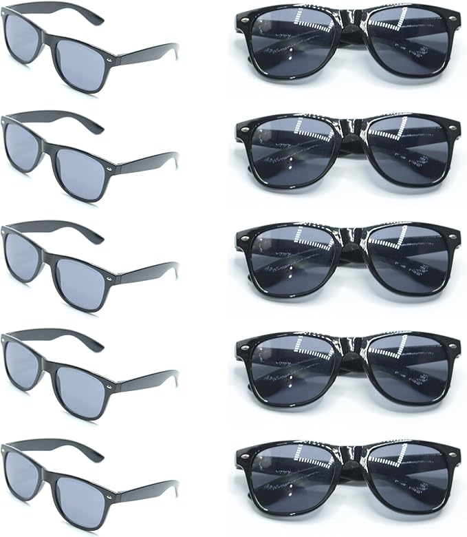 GZLDGIFTS 200pc Personalized Wedding Sunglasses Bulk For Guests Party Favors,Custom Personalized Logo Sunglasses Womens Men,Wedding Bridesmaid Sunglasses Gifts,Bachelor Party Favors Set （Black）