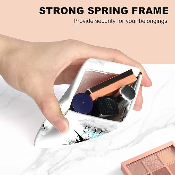 2Pcs PU Leather Small Squeeze Coin Purse Pouch Mini coin Bag Unique And Cute Wallet Cosmetic Bags Change Bag For Women Girls Men Cat struck by lightning
