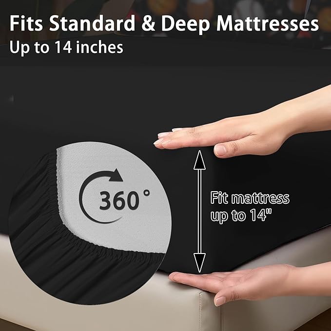 Comforter Set Queen Size, Basketball Football Baseball 7 Pcs Bedding for Kids and Adults, Hockey Sport Bed Sheet Sets with Fitted Sheet 2 Pillowcases & 2 Shams for Bedroom Bed Decor