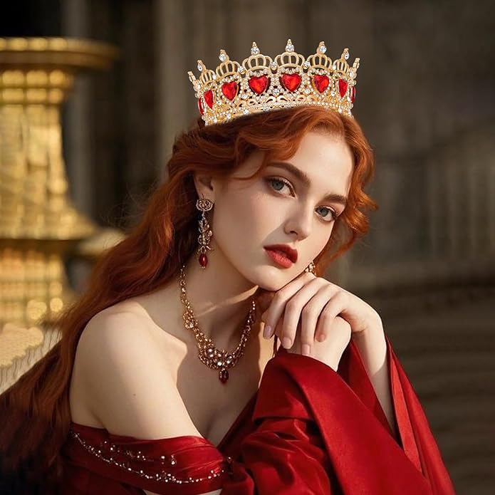 Queen Crown Rhinestone Wedding Crowns and Tiaras for Women Costume Party Hair Accessories Princess Birthday Crown Crystal Bridal Crowns