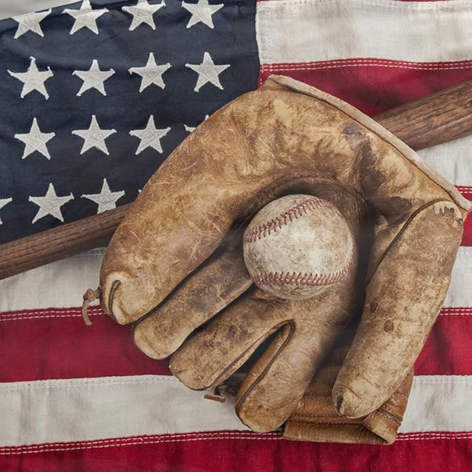 Baseball Bedding Sets for Boys - Sports Theme American Flag Comforter Set Twin Size, Durable Kids Sports Decor with Team Spirit Design (Includes Comforter & Pillowcases)
