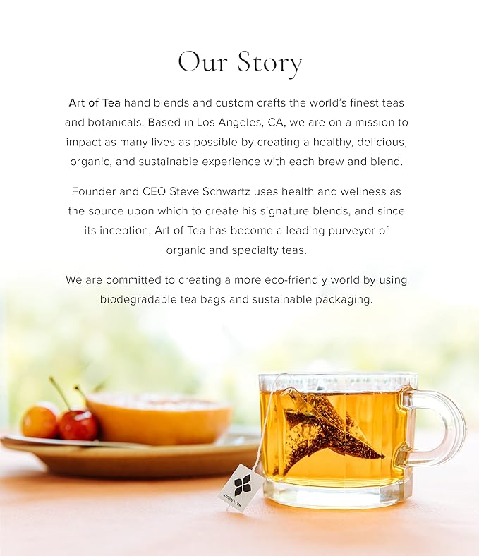 Art of Tea | Bright Eyed 4oz - Caffeine Free Turmeric Ginger Tea | Wellness Loose Leaf Artisan Tea