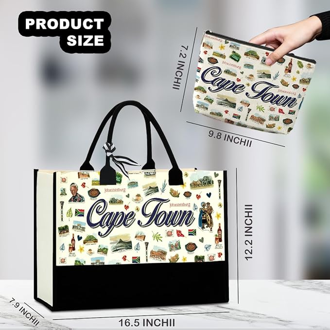 Tokyo Capetown Dubai Rome Amsterdam Vancouver Sydney London Bali Philadelphia Gifts for Women Canvas Tote Bag