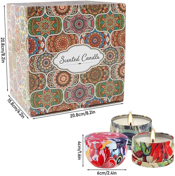 Scented Candles Gifts Set 36 Pack Soy Wax Travel Tin Jar Candles for Home 2.5 OZ for Mom for Christmas, Home Scented Decoration Relaxation, Thanksgiving, Mother's Day.