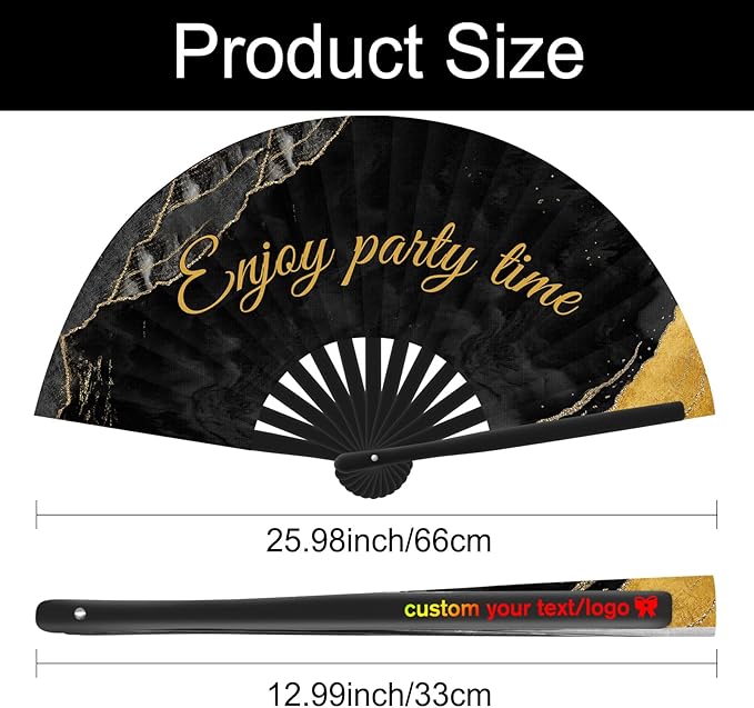 Personalized Foldable Bamboo Fans 30PCS Custom Vintage Handheld Fan with Photo Text Customized Folding Hand Fans Gift for Performance Wedding Dance Church Party 13 in