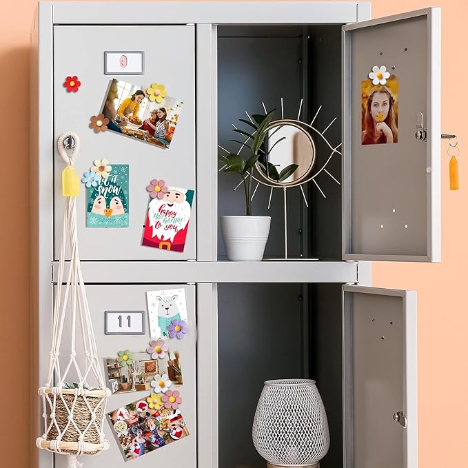 20PCS Refrigerator Magnets Colorful Fridge Magnets 3D Flower Cute Fridge Magnet Decorative Funny Refrigerator Magnet for Whiteboard Cabinet Locker Classroom Home Kitchen Office (3D Flower, 20PCS)