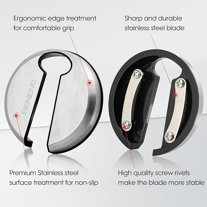 Beneno Multifunctional Wine Bottle Opener Gift Wing Corkscrew, Foil Cutter, Vacuum Stopper & Aerator Pourer, Perfect for Wine Lovers Man Woman, Elegant Black