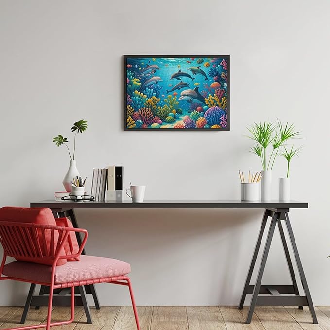 Wooden Puzzle - Sea World Wooden Puzzles for Adults 300 Pieces Challenge Puzzles，Educational Games，Family Puzzles，Unique Gifts for Wall Art ，Funny Puzzles