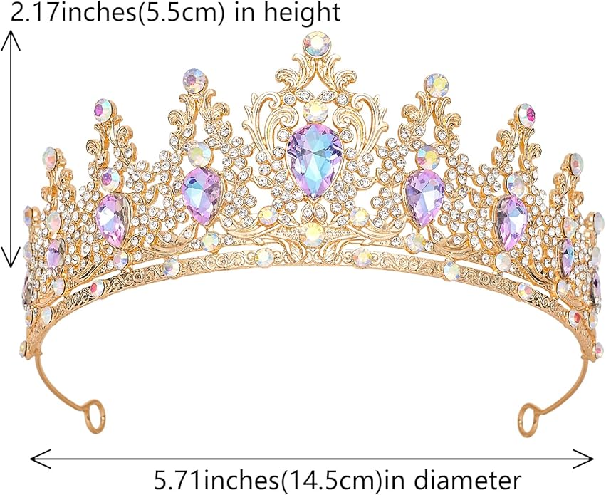 Tiaras Crown for Women, Queen Crown, Bridal for Tiaras Headband Wedding, Birthday Party Prom Princess Crystal Crowns Hair Accessories