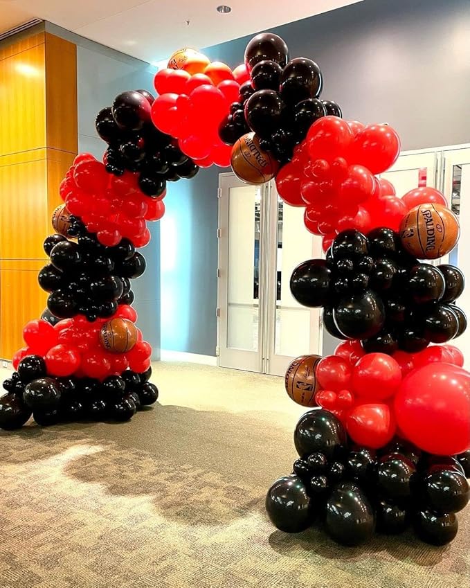 Bezente Red Giant Balloons 36 Inch - 8 Pack Jumbo Red Balloon Large Round Latex Balloon for Photo Shoot Wedding Anniversary Birthday Christmas New Year Party Decorations