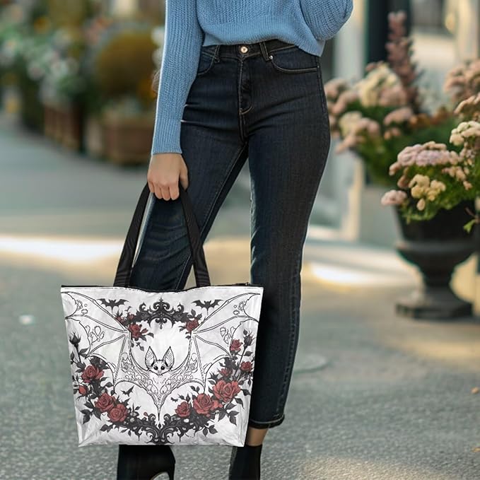 Cartoon Animal Printed DIY Coloring Tote Bag Waterproof Paper Handbags for Women Large Travel Shoulder Bags Purses