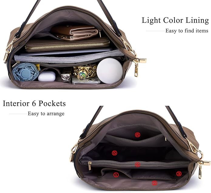 Large Crossbody Bags Ladies Shoulder Handbags Purse and Wallet Set for Women Totes Hobo Purses
