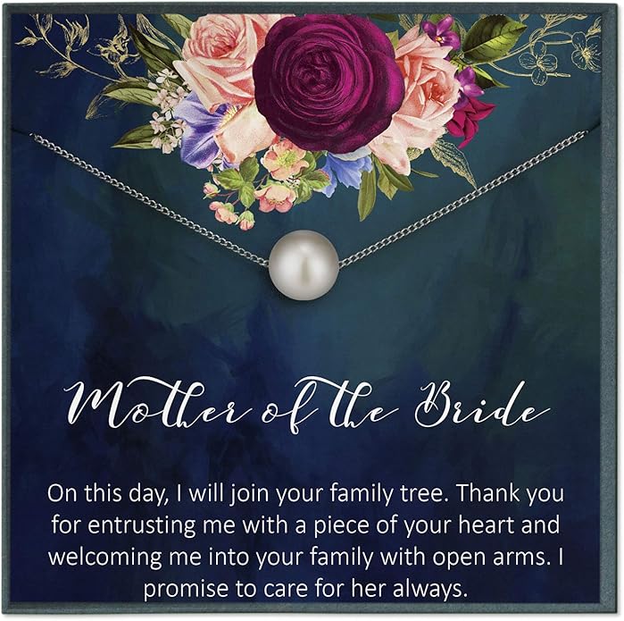 Mother of The Groom & Bride Gift for Future Mother in Law & Bonus Sister Necklace