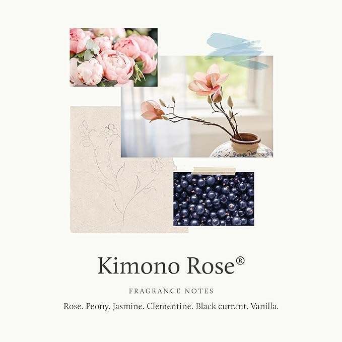 Thymes Home Fragrance Mist – Room Air Fresheners for Home Long Lasting – Air Freshener Spray – Premium Home Fragrance – Floral Notes of Rose, Peony, & Silken Vanilla (Kimono Rose, 3 oz)