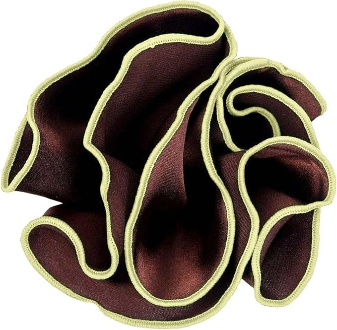 Premium Pre-Folded Four-Point Suit Pocket Square for Men with Sewn Pocket Fold