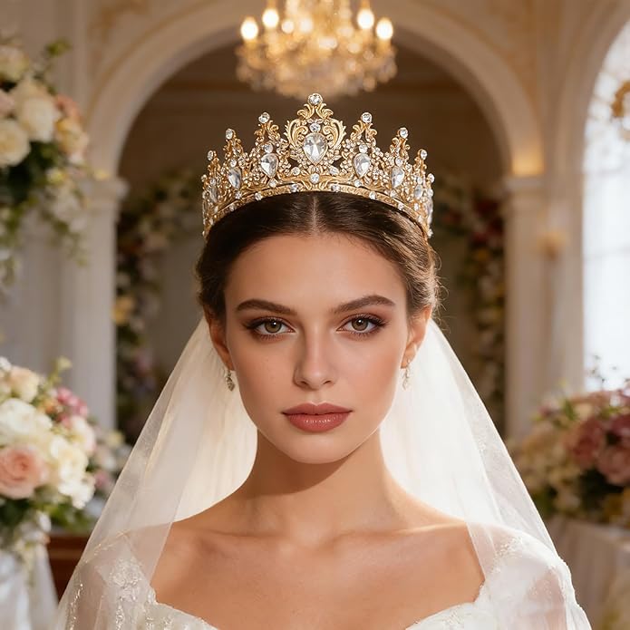 Tiaras Crown for Women, Queen Crown, Bridal for Tiaras Headband Wedding, Birthday Party Prom Princess Crystal Crowns Hair Accessories