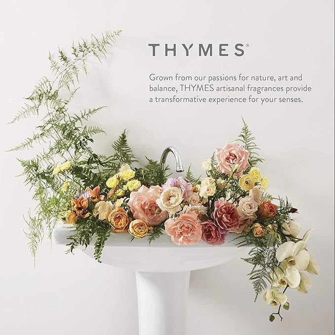 Thymes Frasier Fir Candle – Pine Needle Design – Holiday Scented Candle – Notes of Crisp Siberian Fir, Cedarwood & Sandalwood – Luxury Home Fragrance Gifts for Women & Men – Silver (Statement, 6.5 oz)