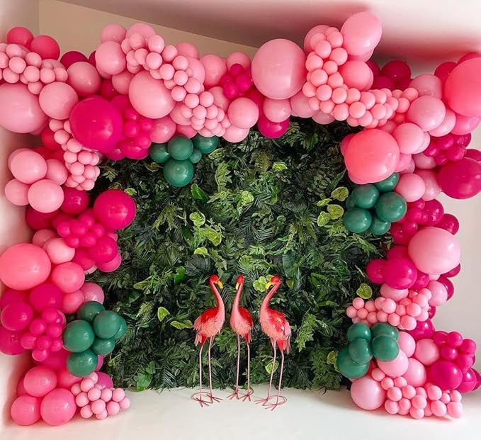 Bezente Pink Balloons 18 Inch - 30 Pack Large Thick Pink Balloons Big Round Pink Latex Balloons for Birthday Bridal Shower Gender Reveal Wedding Party Decorations