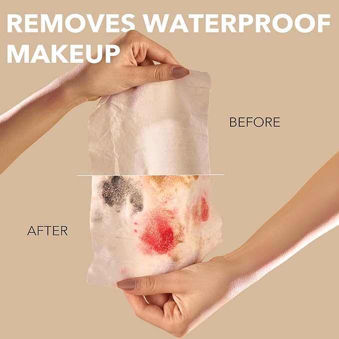 mivida 500 Count Bulk Individually Wrapped Makeup Remover Wipes with Vitamin E | Hypoallergenic, Fragrance-Free, Alcohol-Free makeup wipes | Bulk single make up removing wipes