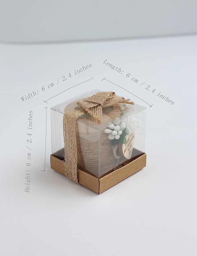 50 Piece Wooden Tealight Candle Holder Set, Wedding Party Favors for Guests, Thank You Favors, Guest Return Favors, Bridal Shower Favors for Guests, Baby Shower Favor for Guests.(Light brown 50 pcs)