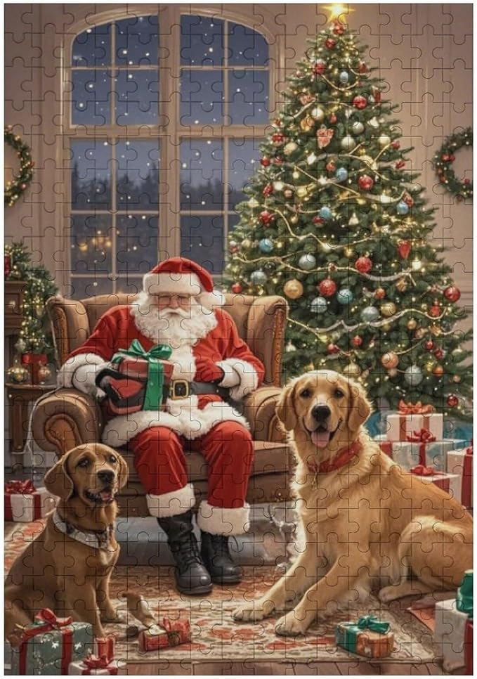 Puzzles for Adults Wooden Jigsaw Puzzle - Christmas Cottage Theme Wooden Puzzle，Suitable for Teenagers and Kids Puzzles，Educational Games，Wall Art Decorations，Holiday Birthday Gifts
