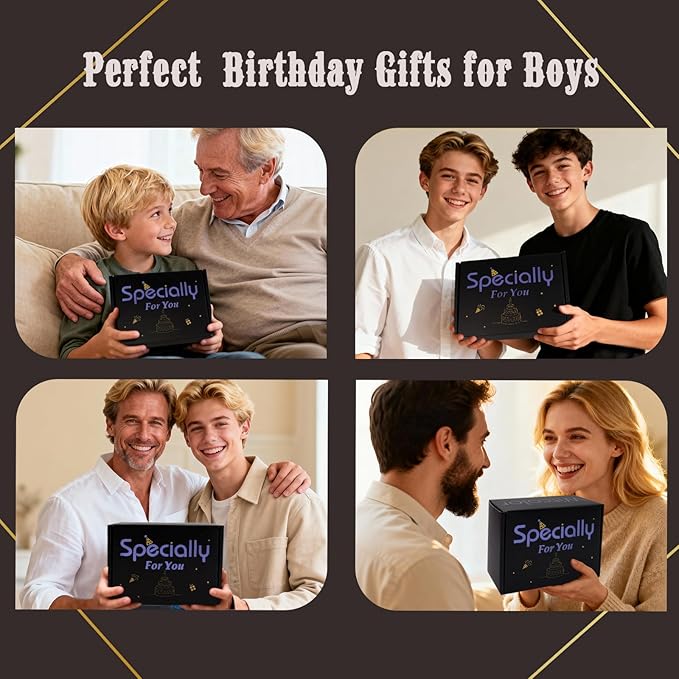 Teenage Boy Gifts,Unusual Ideas Birthday Gifts For Boys with 12 Oz Tumbler, Funny Socks,Birthday Card, Bracelet, Keychain,Best Gifts for Boys Son Grandson Nephew Friend