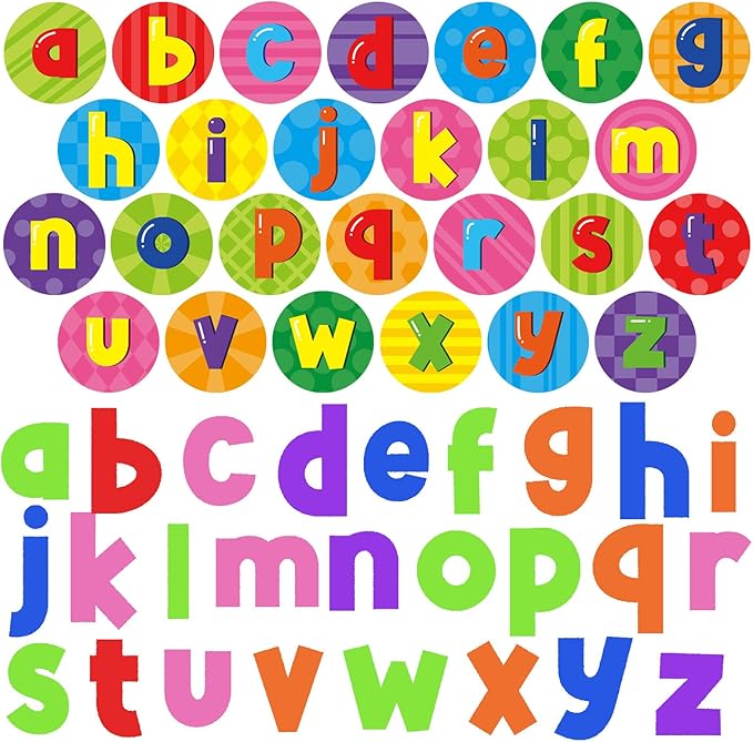 Cinrobiye 26 Pcs Alphabet Stampers, A-Z Letter Stamp Set for Classroom Rewards Birthday Party Favors Preschool Learning Crafts Goodie Bag Fillers pinata