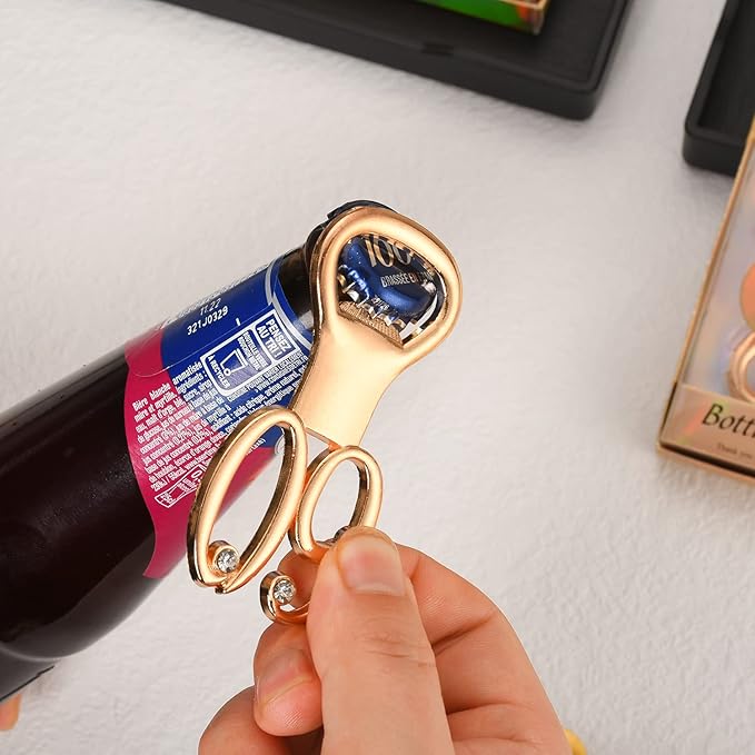 24PCS Gold 60th Bottle Opener for 60th Birthday Favors 60th Gold Wedding Party Gifts 60 Birthday Party Souvenirs or Decorations for Guests (24, 60)