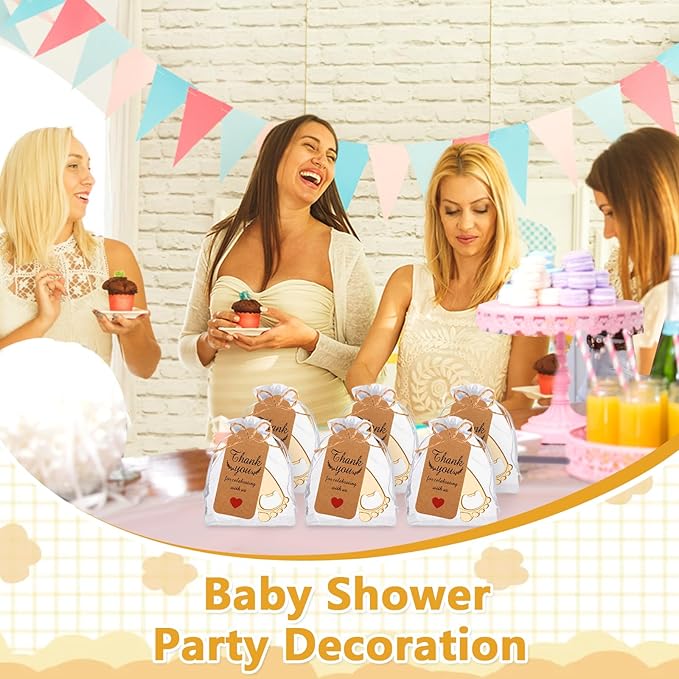 50 Pcs Footprint Keychain Bottle Opener Baby Shower Return Favors For Guests Baby Foot Bottle Opener Gift Baby Shower Party Favors Or Souvenir Guest With Organza Bags And Thank Tags