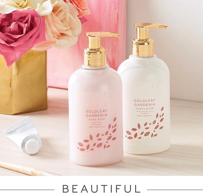 Thymes Home Fragrance Mist – Room Air Fresheners for Home Long Lasting – Air Freshener Spray – Premium Home Fragrance – Floral Notes of Gardenia, Lush Rose, & Fresh Jasmine (Goldleaf Gardenia, 3 oz)