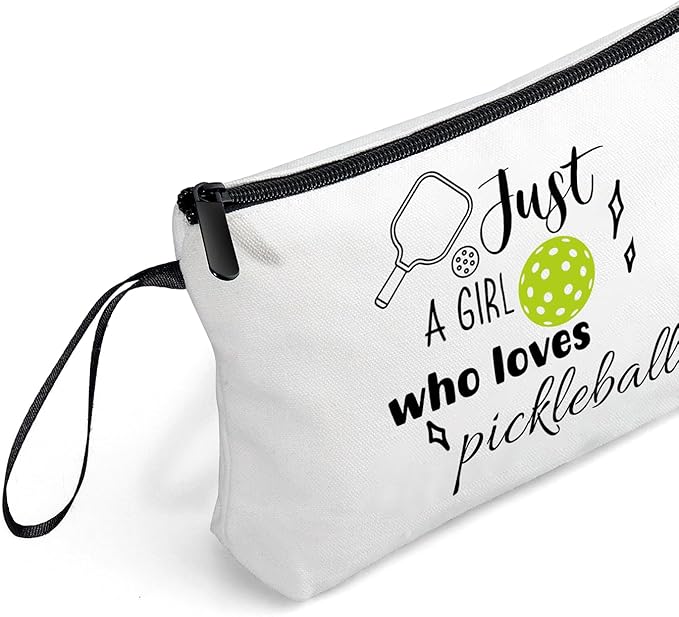 Pickleball Birthday Gifts for Team Club Girl Daughter Friendship Womens Lovers Sister Friends Small Cosmetic Makeup Bag