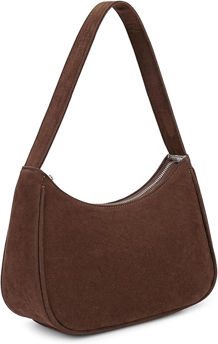 Shoulder Bags for Women, Cute Hobo Tote Handbag Mini Clutch Purse with Zipper Closure