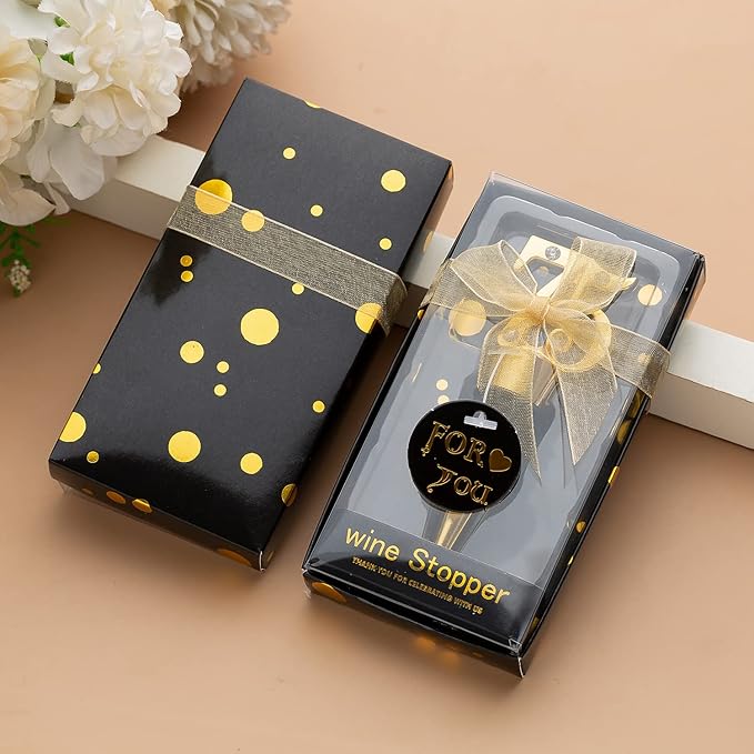 24 Pack 75th BirthdayParty Favors For Guests -75 Years Old Wine Stopper Bottle Stopper With Gift Box For 75th Wedding Anniversary Party Favor Souvenirs Decoration