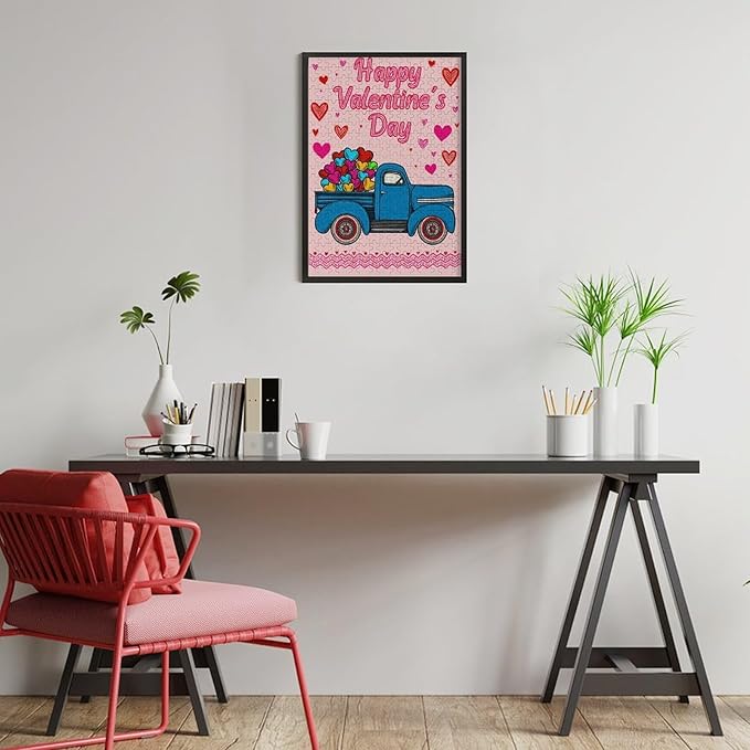 Wooden Puzzle - Happy Valentine's Day Jigsaw Puzzles，Wooden Puzzles for Adults 300 Pieces Challenge Puzzles，Educational Games，Family Puzzles，Unique Gifts for Wall Art