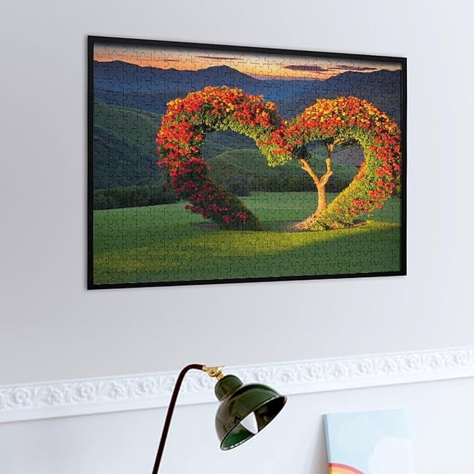 Wooden Puzzle - Tree of Love Wooden Puzzles for Adults 500 Pieces Challenge Puzzles，Educational Games，Family Puzzles，Unique Gifts for Wall Art ，Funny Puzzles