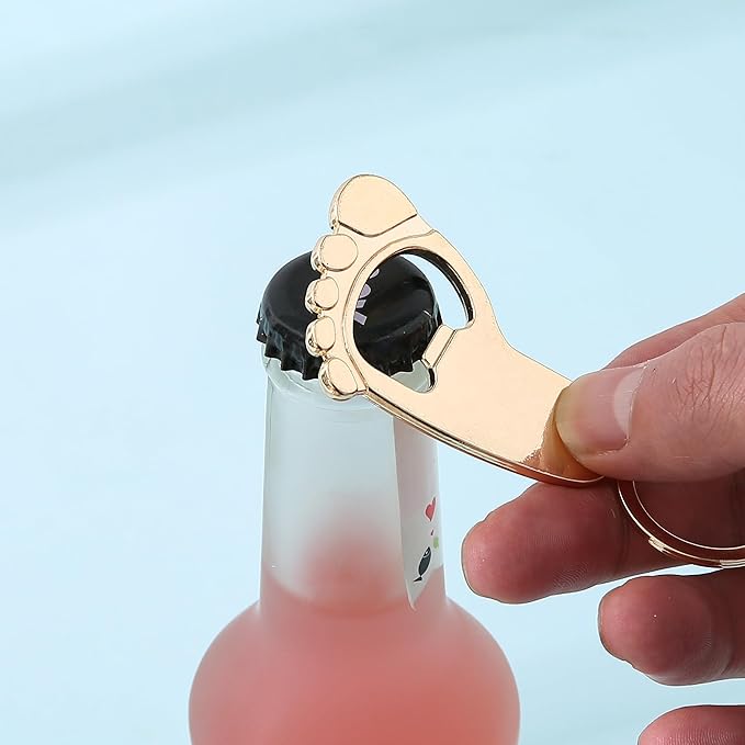 24 pcs Baby Shower Favors for Guest Bottle Opener Baby Shower Keepsake Baby Shower Return Gift for Guest Baby Shower Souvenir for Boy or Girl Baby Shower Decorations (White-3), 3.1 * 1.4 inch