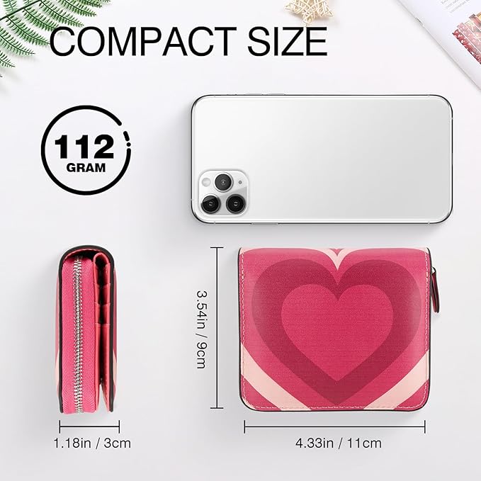 Genuine Small Wallet for Women, Slim RFID Blocking Credit Card Holder with ID Window, Compact Purses for Women with 27 Card Slots