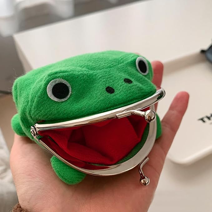 Cosplay Anime Frog Plush Coin Purse Exquisite Compact Cute Mini Wallet