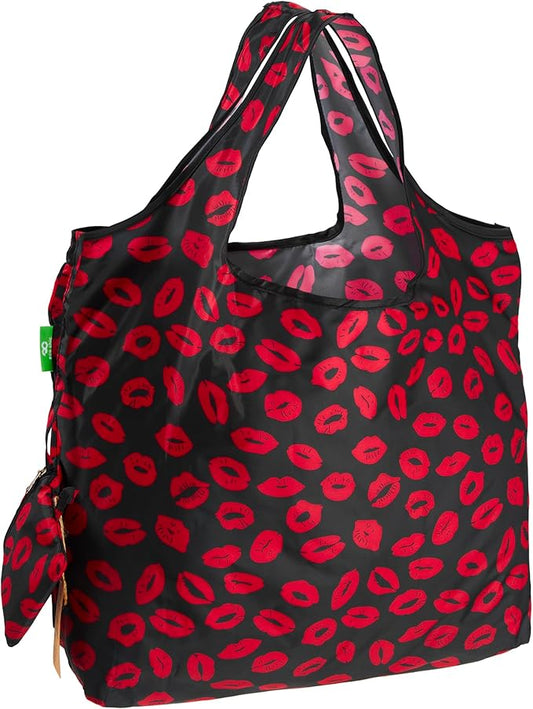 ECO CHIC Foldable Reusable Large Grocery Bags - Foldable Grocery Bags - Lightweight, Recycled & Reusable Shopping Bag - Waterproof, Packable Tote Fitting in Fine Grocery Bag Carrier