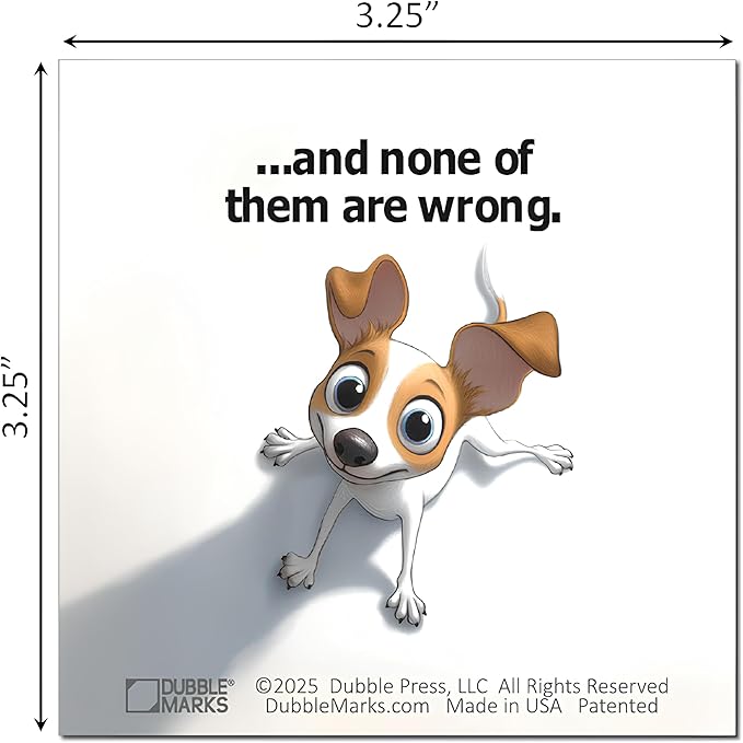 Bookmarks – Set of 2 | Best Dog None are Wrong | Dog Line-Marking Bookmark for Readers | Thoughtful Gift for Couples, Bookworms, Teachers & Loved Ones | Patented, Made in USA