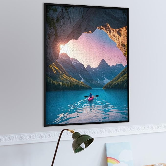 Wooden Puzzle - Follow Your Heart Jigsaw Puzzles，Wooden Puzzles for Adults 1000 Pieces Unique Gifts for Wall Art，Challenge Puzzles，Educational Games，Family Puzzles