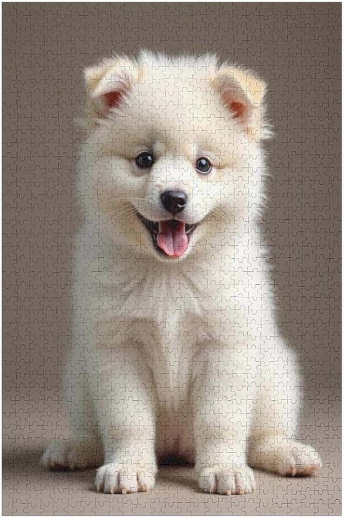 Jigsaw Puzzles for Adults 1000 Piece - Cute Dog Puppy Wooden Puzzles, Educational Games，Challenge Puzzles Puzzle Games, Stress Relief Games