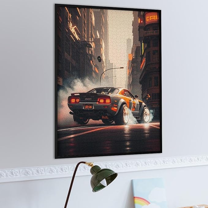 Jigsaw Puzzles for Adults 1000 Piece - Cool Sports Car Wooden Puzzles, Stress Relief Games, Funny Puzzles，Unique Gifts for Wall Art，Family Puzzles，Educational Games