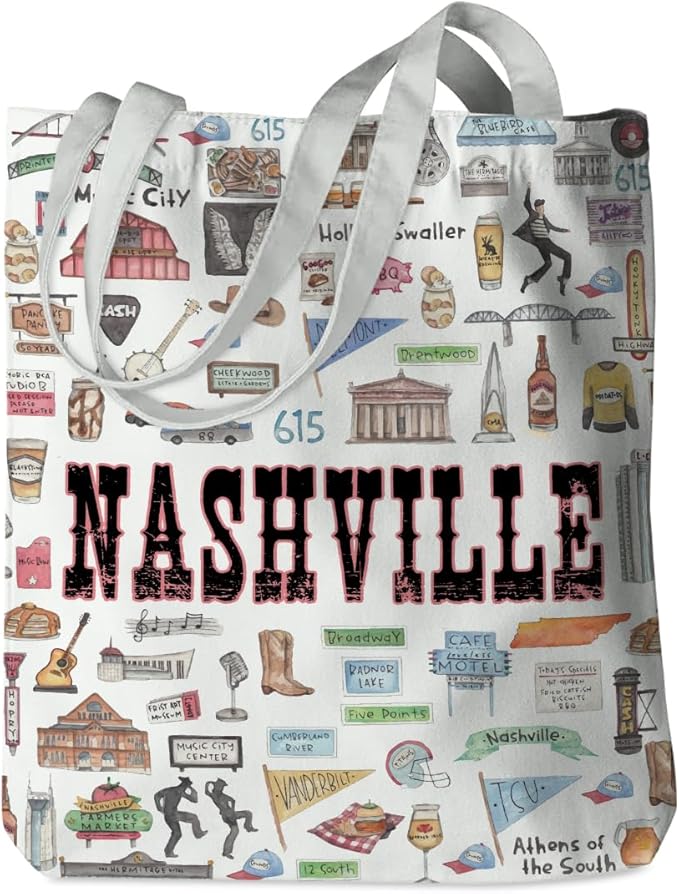 New York Paris Chicago Nashville Italy Los Angeles Las Vegas Lover Gifts Tote Bag Beach Bag Travel Gift