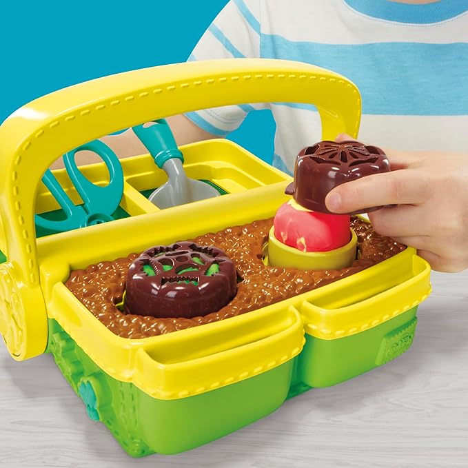 Play-Doh Blooming Flower Garden Toy Playset, Nature Pretend Play, Kids Arts & Crafts, Christmas Stocking Stuffer Gifts, Ages 3+