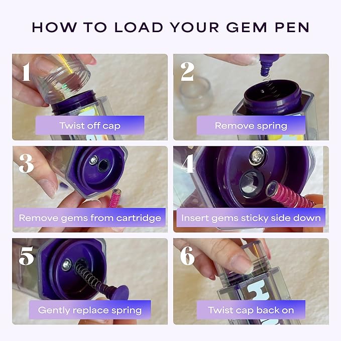 Hair Gem Pen for Girls – 240 Stick-On Hair Gems & Stamper Tool – Hair Jewels Kit for Kids, Festivals, School, Christmas, Parties, Weddings – Easy to Apply & Remove – Hair Accessories by Hally Hair