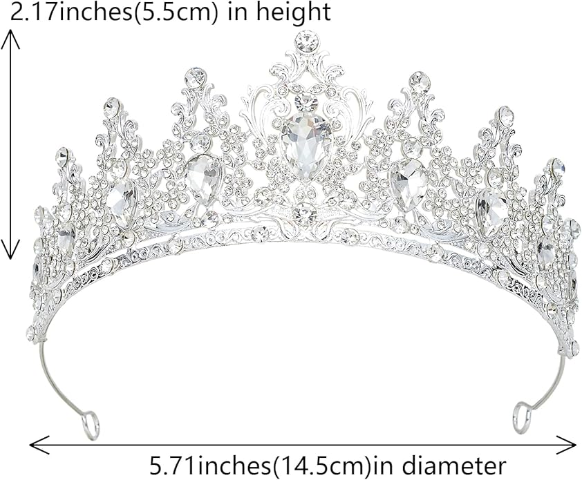 Tiaras Crown for Women, Queen Crown, Bridal for Tiaras Headband Wedding, Birthday Party Prom Princess Crystal Crowns Hair Accessories