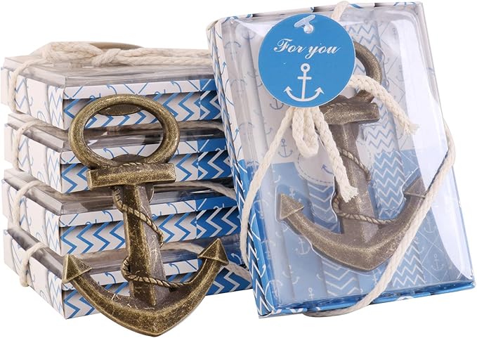 Anchor Bottle Opener Set - Nautical Theme Wedding Favors & Party Favor Souvenirs (30, Anchor)