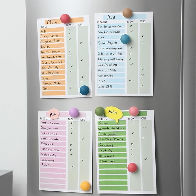 36 Pack Strong Fridge Magnets Refrigerator Colorful Matte Decorative Cute Round Resin Magnets for Whiteboard Locker Office Cabinets Dishwasher, 18 Vibrant Colors 0.71 Inch