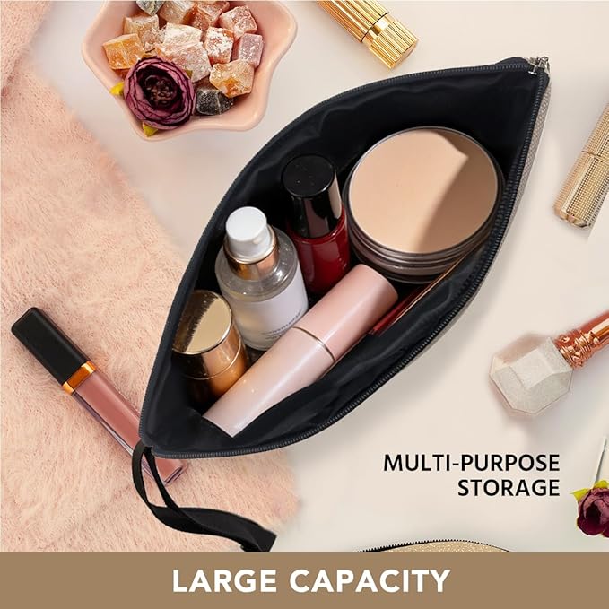 Human Sunshine Definition Makeup Bag Gifts for Women Boss Teacher Nurse Coworker Friends Inspirational Motivational Quote Cosmetic Bag Zipper Pouch Bag Travel Toiletry Bag for Birthday Christmas